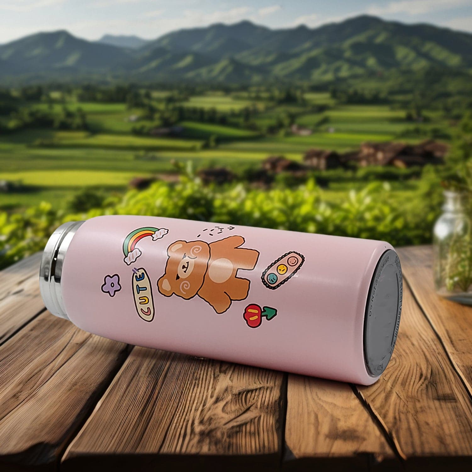 Smart Vacuum Insulated Water Bottle with LED Temperature Display (450 ML Approx / Mix Color & Design) thumbnail 6