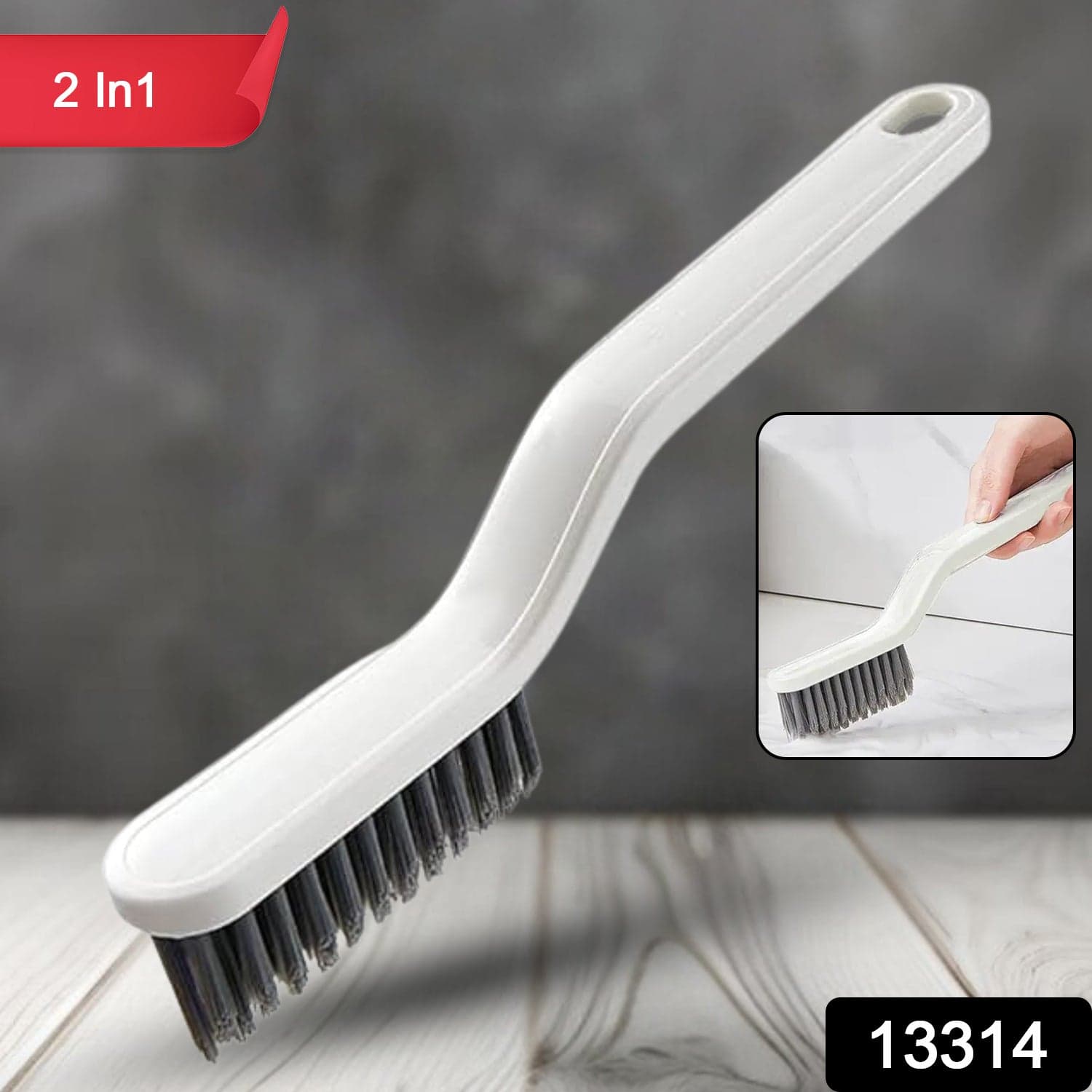 Multifunctional Floor Gap Brush, 2 in 1 Cleaning Brush (1 Pc) thumbnail 2