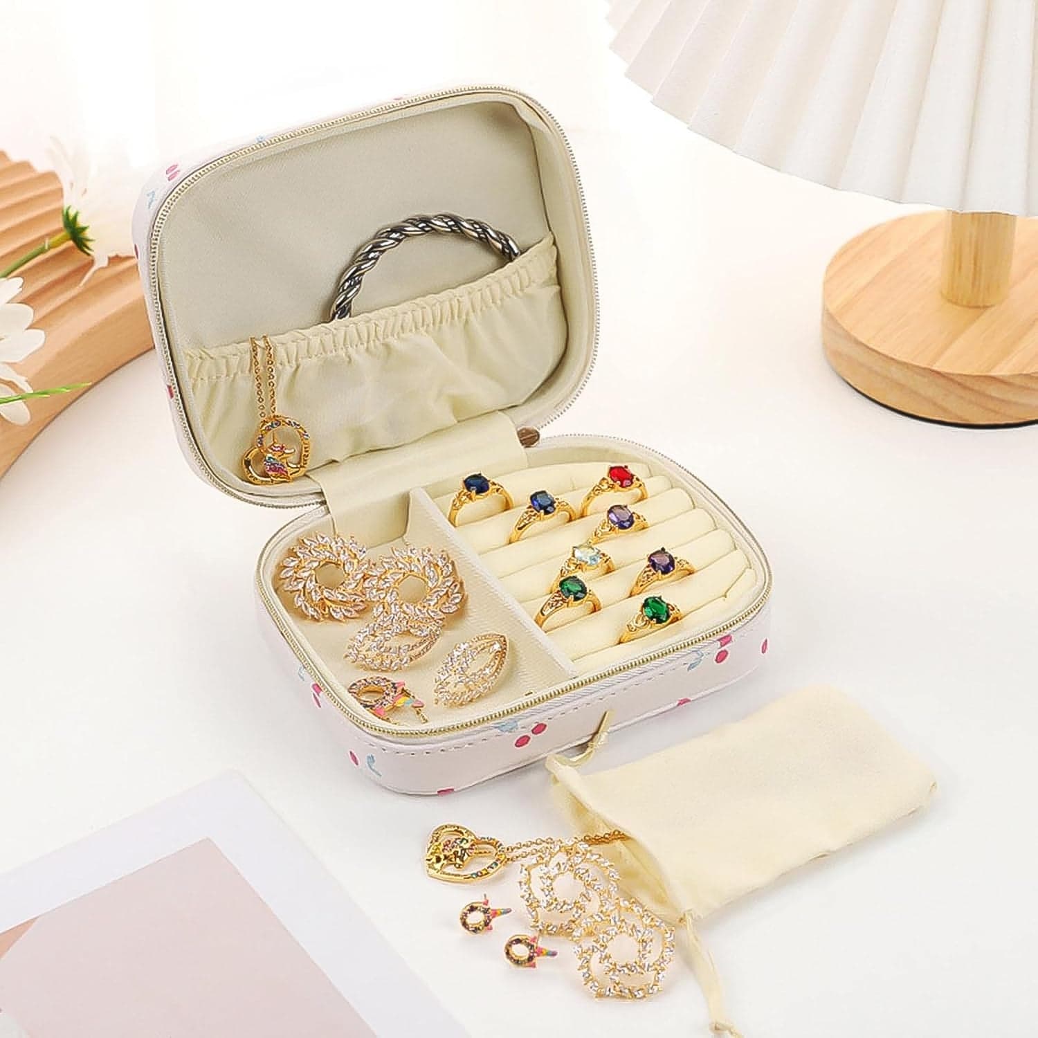 Jewelry Travel Organizer Case (1 Pc / Mix Design) thumbnail 7