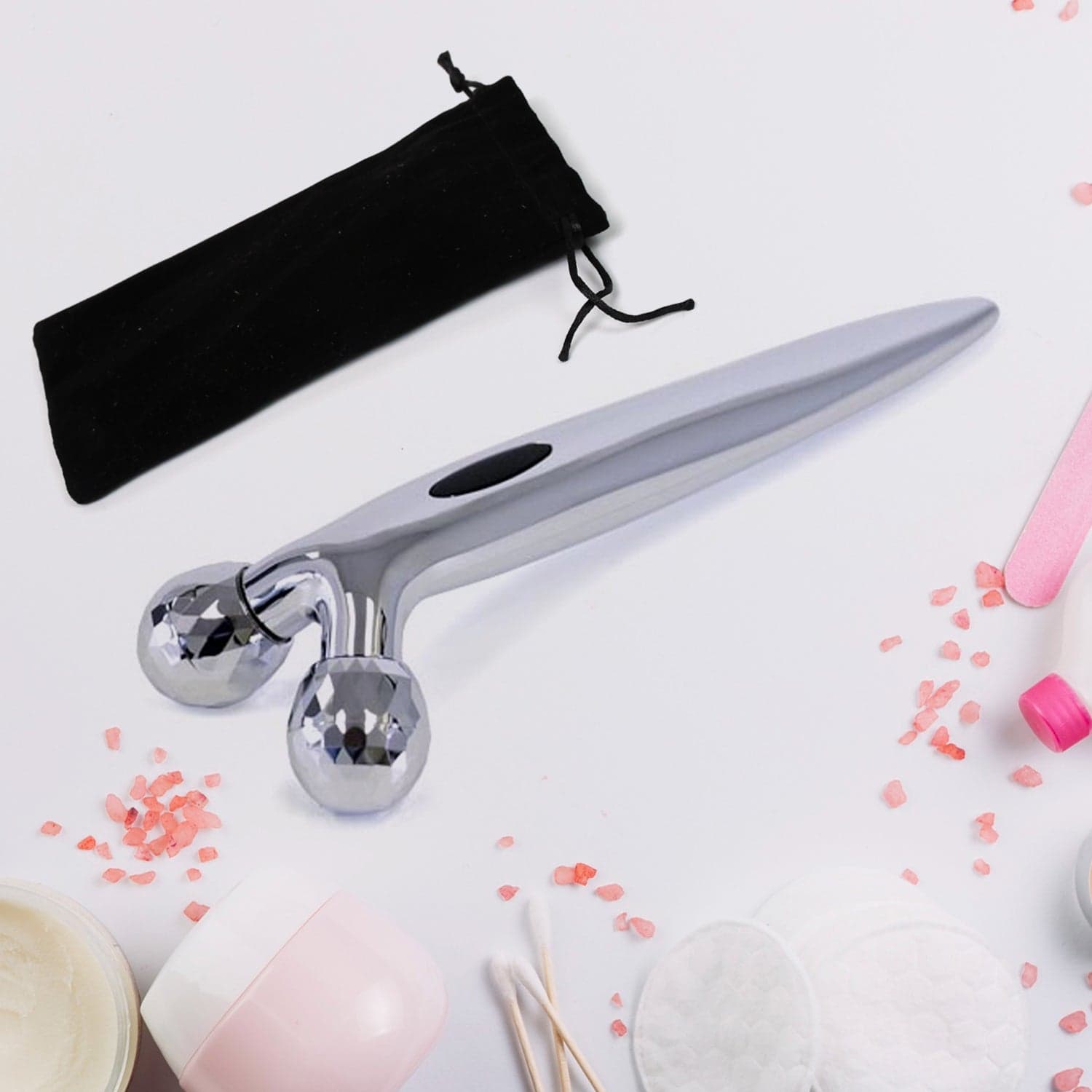 Manual Roller Face Skin Wrinkle Remover Massager (1 Pc) thumbnail 5