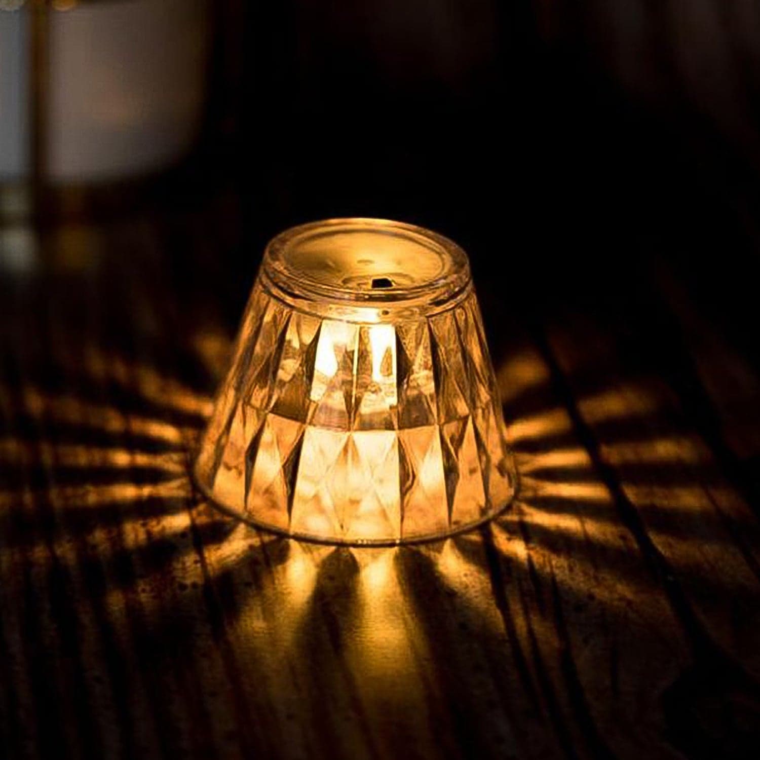 Cup Shape Crystal Table Lamp, Diwali (1 Pc) thumbnail 5