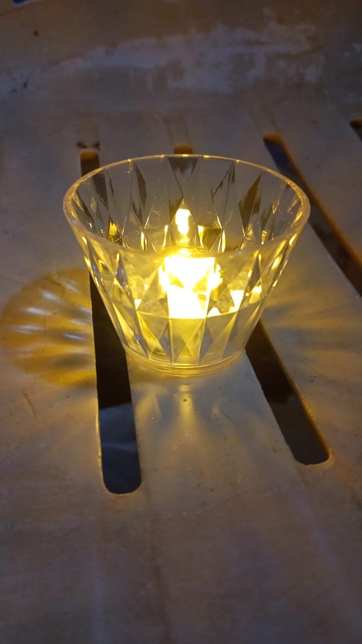 Cup Shape Crystal Table Lamp, Diwali (1 Pc) thumbnail 7