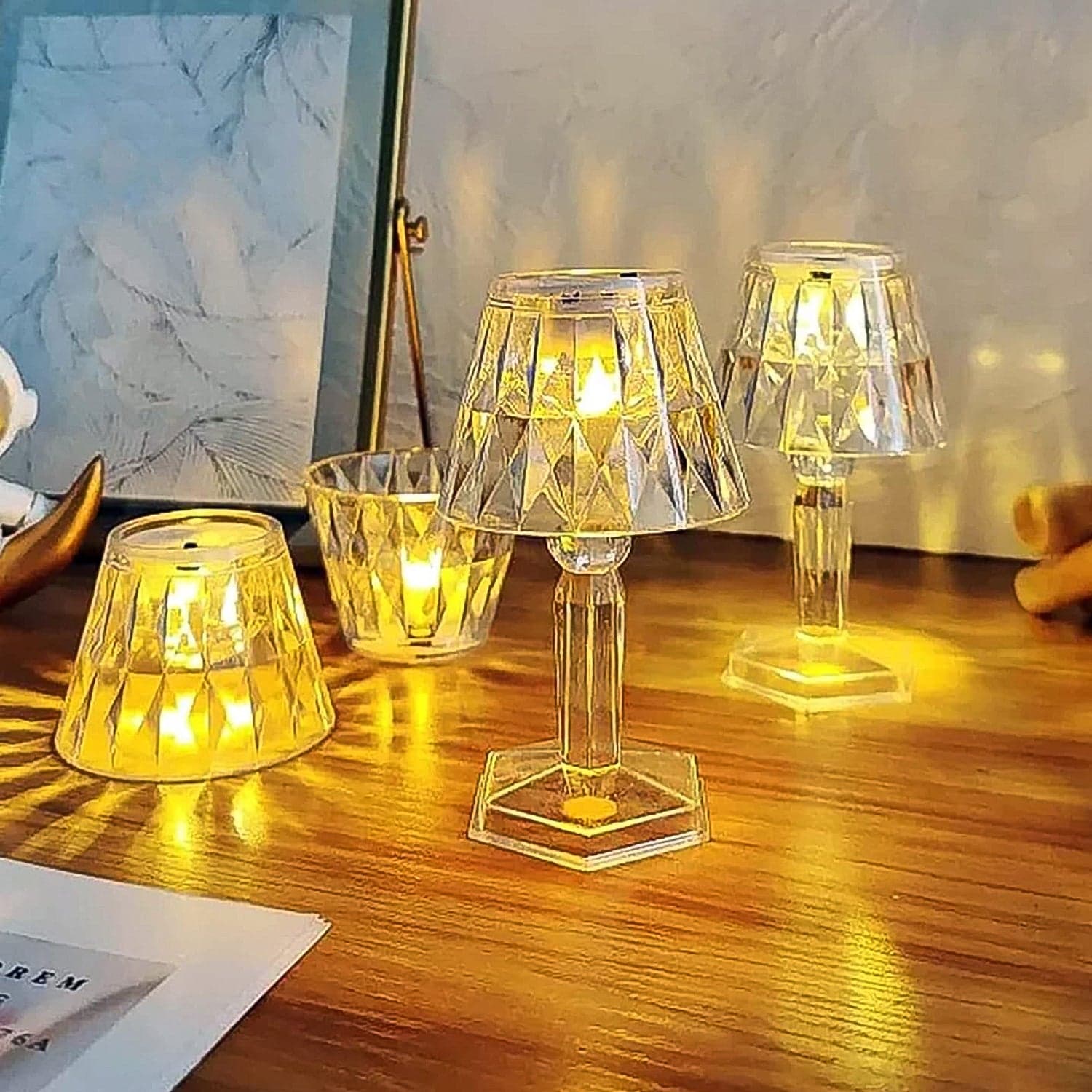 LED Table Lamp Mini Projection Lamp for Night Light, Diwali (1 Pc) thumbnail 3