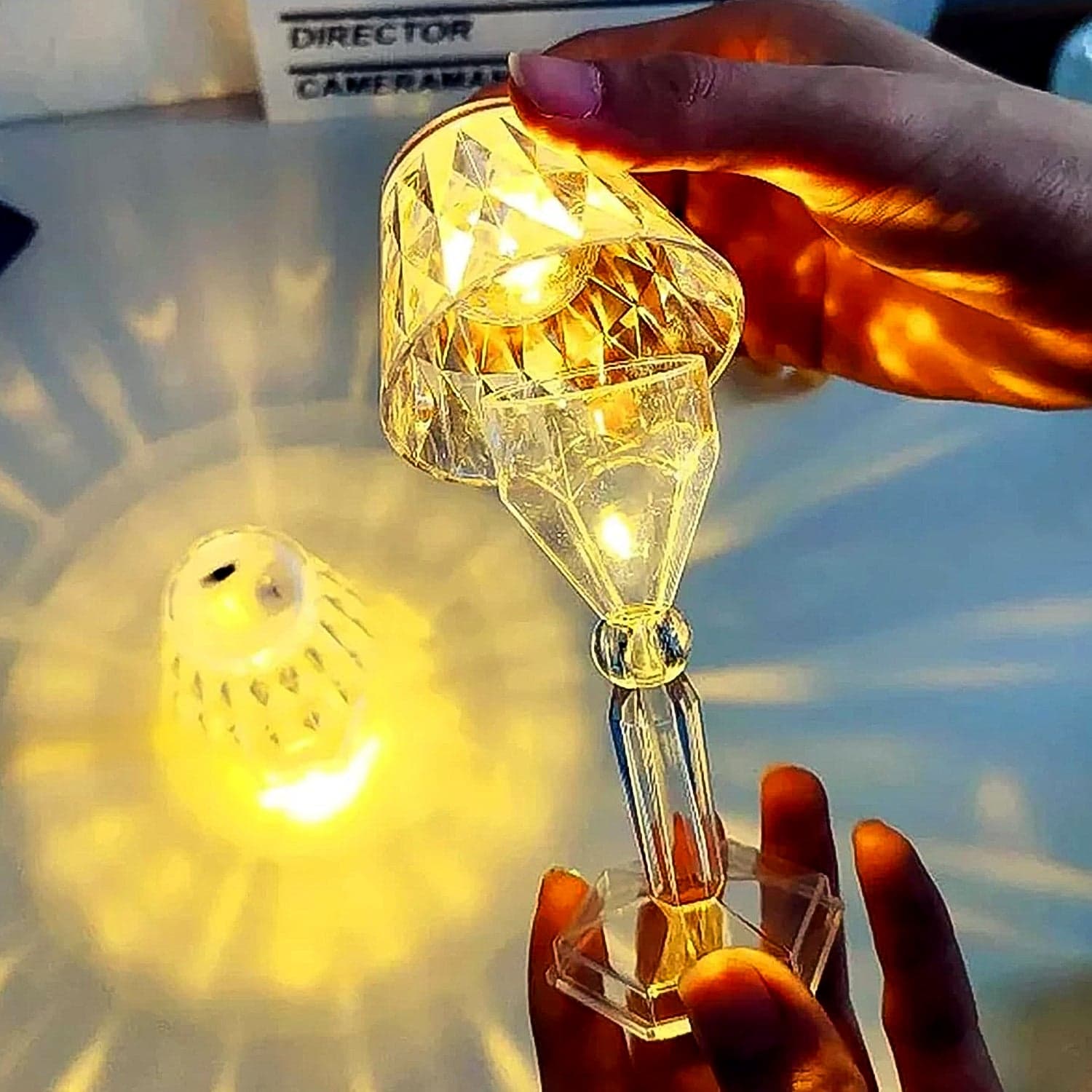 LED Table Lamp Mini Projection Lamp for Night Light, Diwali (1 Pc) thumbnail 4