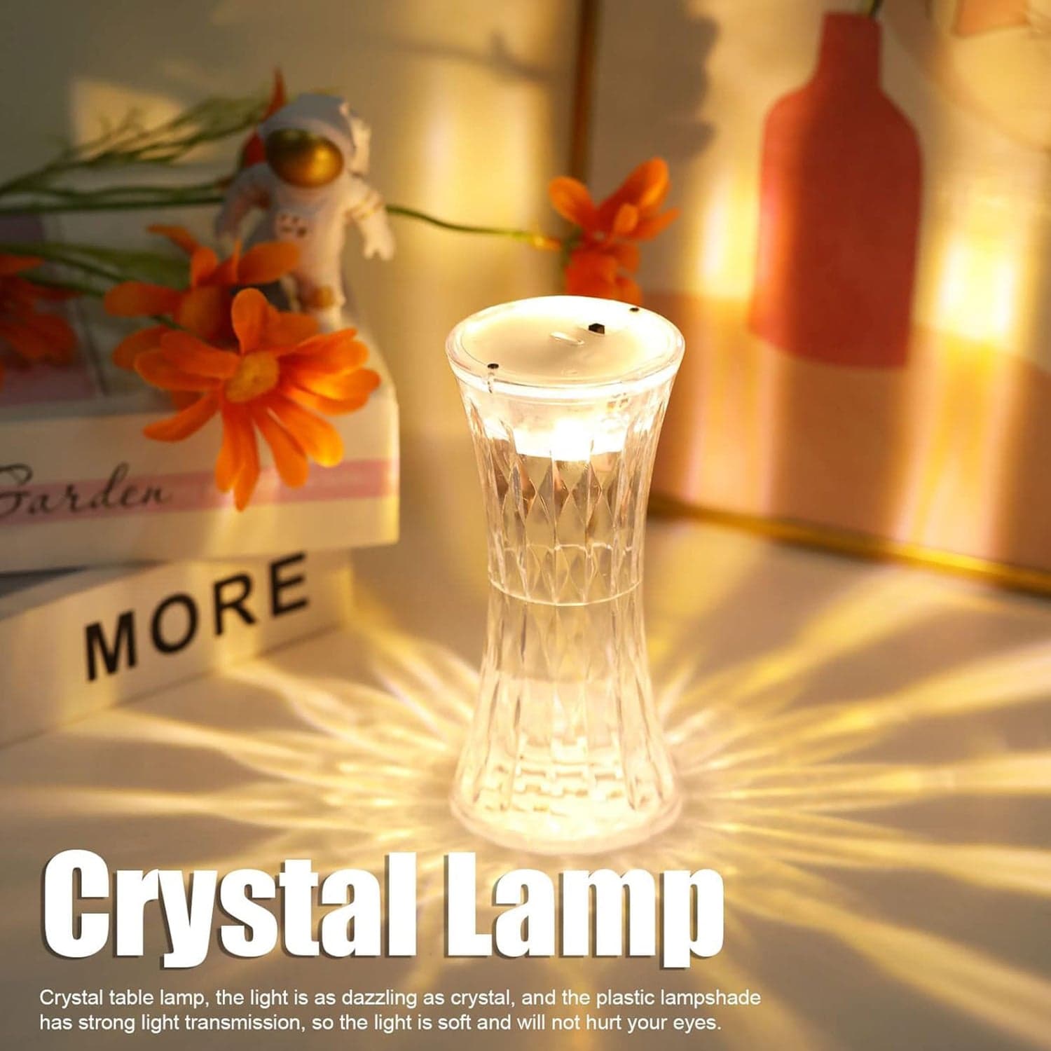 Crystal Lamp, Universal Night Light, Soft Lighting, Diwali (1 Pc) thumbnail 5
