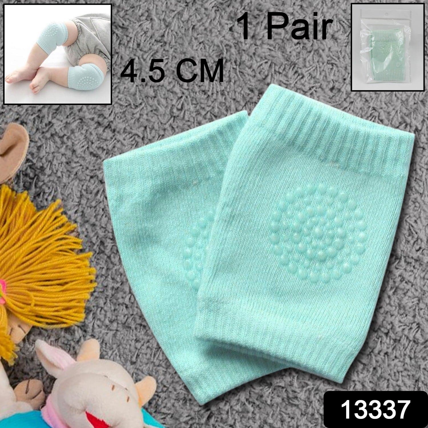 1 Pairs Baby Knee Pads for Crawling (1 Pair / 4.5 Cm) thumbnail 2