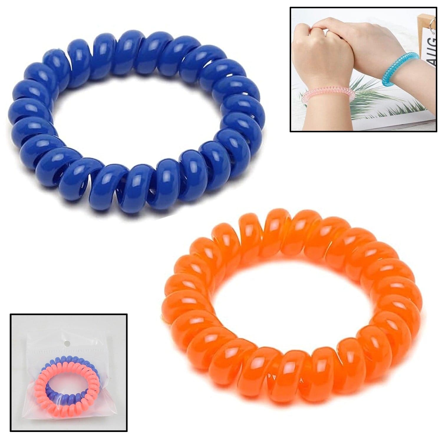 Telephone Wire Hair bands Pack of 2 Pc / Multicolour), Hair accessories thumbnail 2