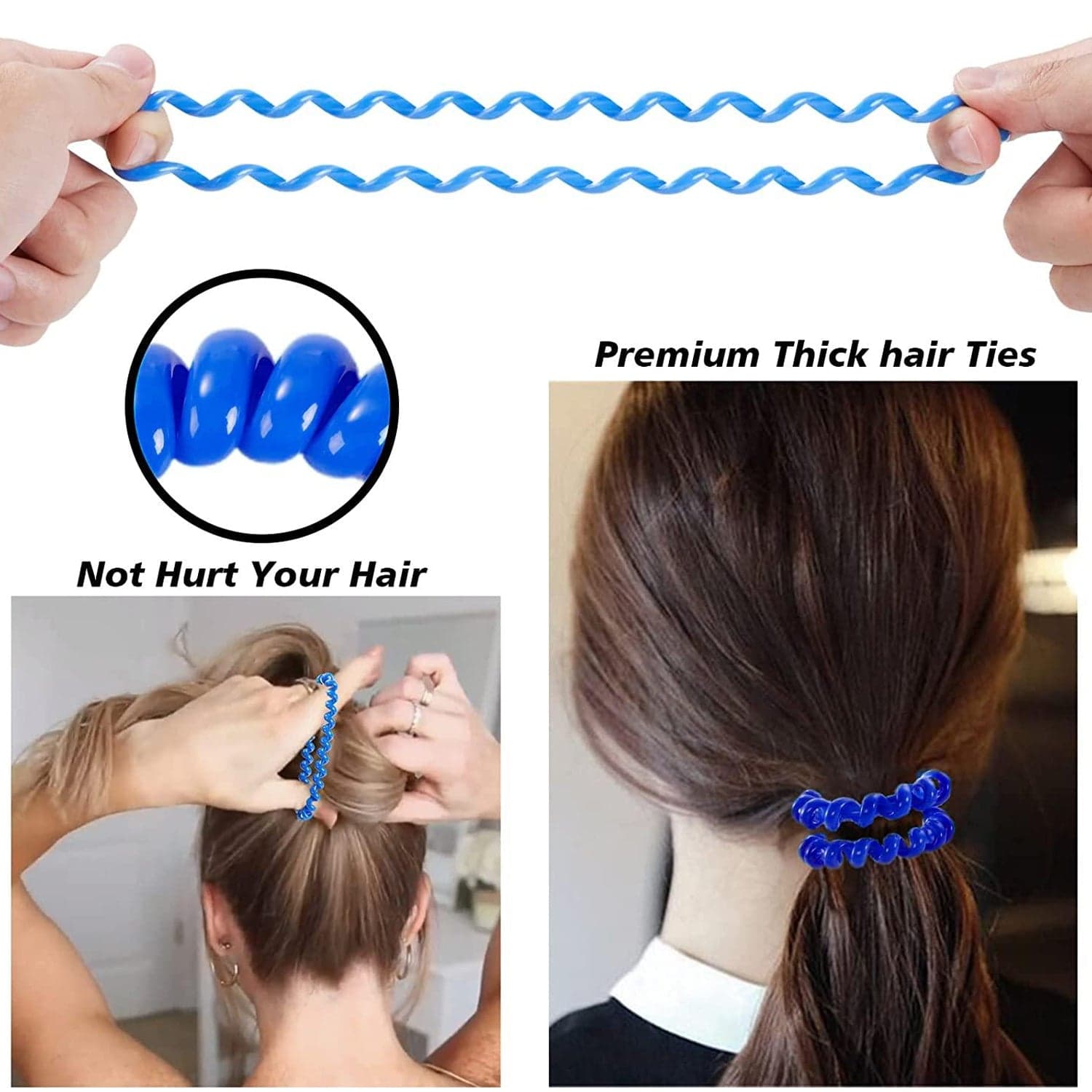Telephone Wire Hair bands Pack of 2 Pc / Multicolour), Hair accessories thumbnail 7