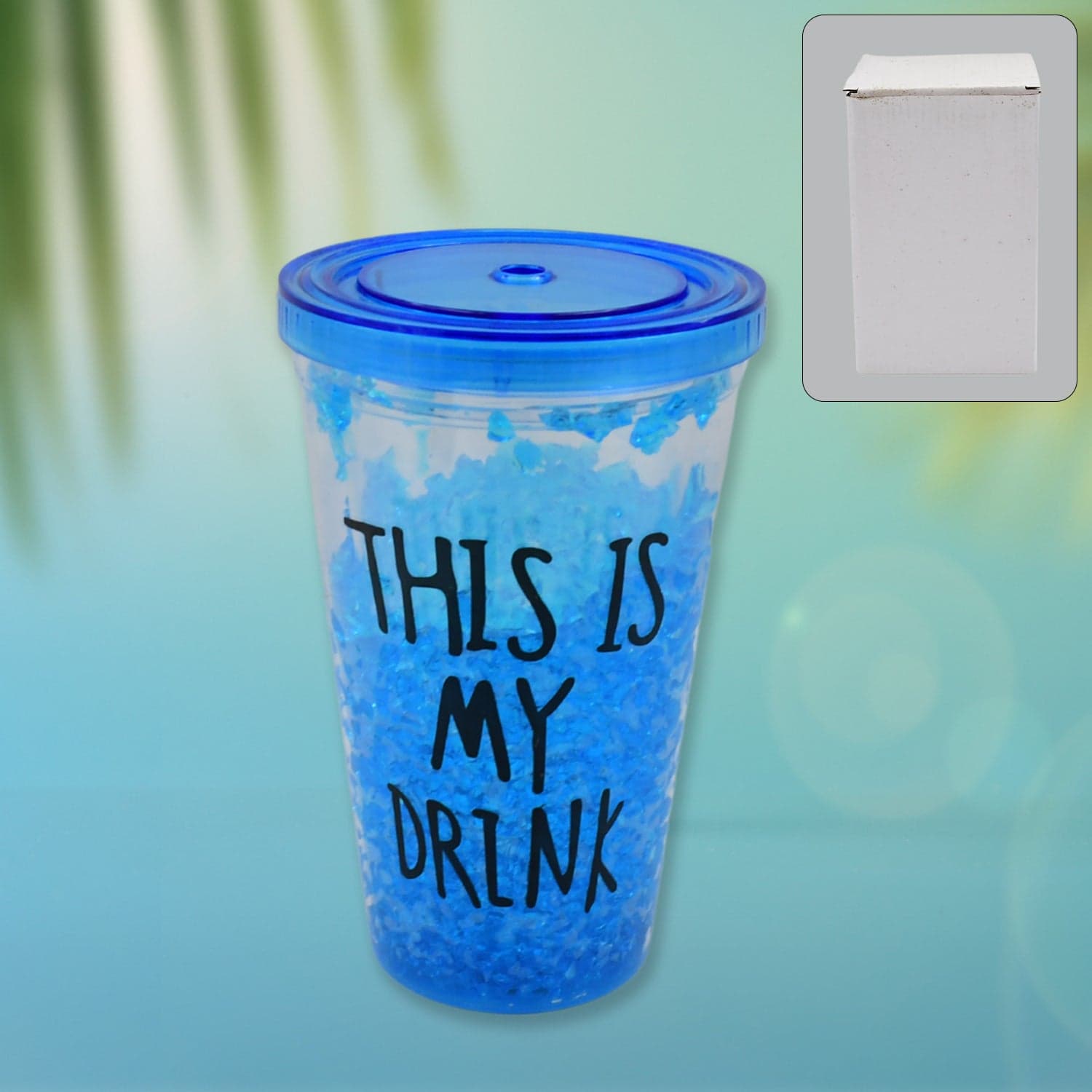 Reusable Tea Coffee Tumbler with Lid Double Wall (1 Pc / Mix Colour / Without Straw) thumbnail 1