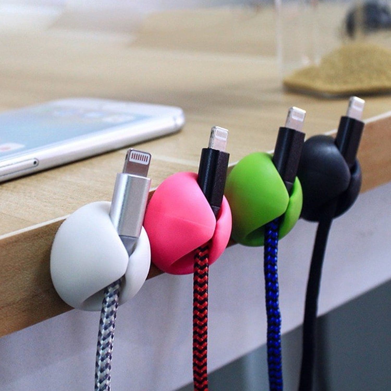 Multi-Purpose Cable Clips and Wire Organizer for Desk and Table thumbnail 10