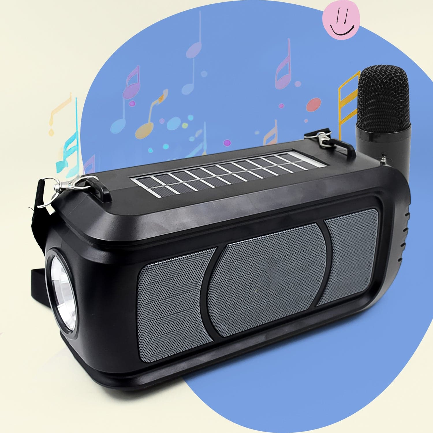 Wireless Bluetooth Speaker 5W High Bass With Wireless Mic / Microphone thumbnail 2