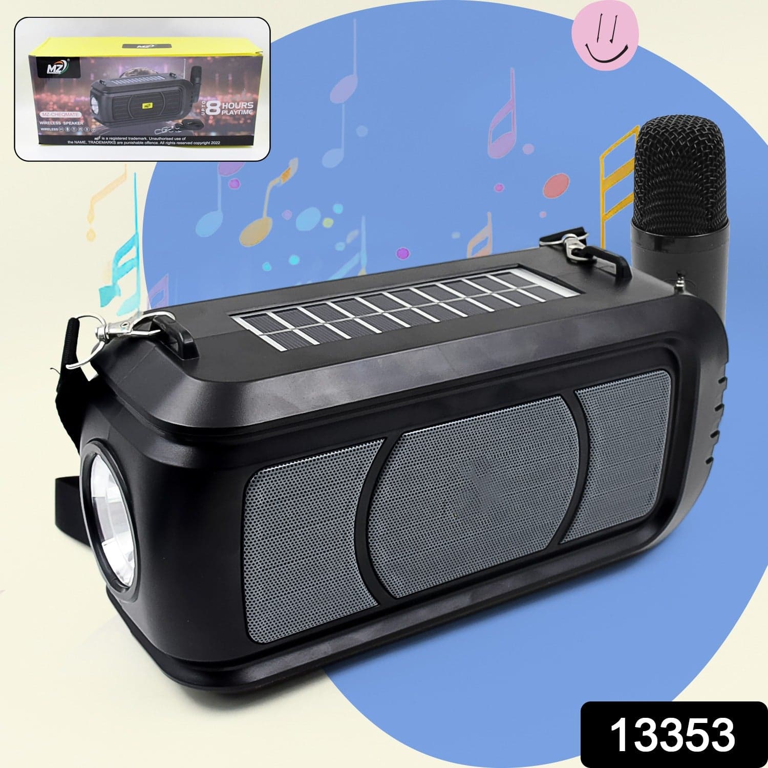Wireless Bluetooth Speaker 5W High Bass With Wireless Mic / Microphone thumbnail 3