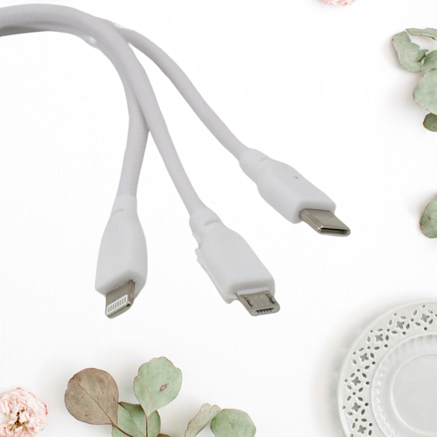 3 In 1 Charging Cable Fast Charging Cord USB Cable 3.5 Amp (1 Pc) thumbnail 4