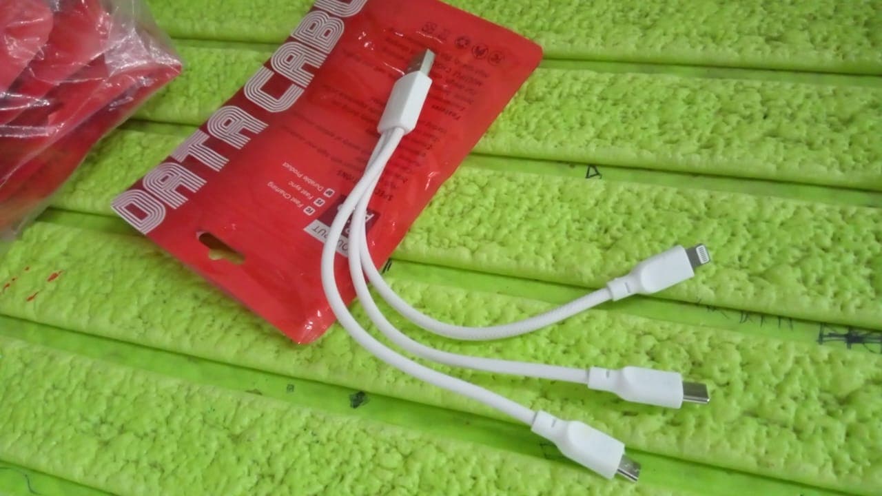 3 In 1 Charging Cable Fast Charging Cord USB Cable 3.5 Amp (1 Pc) thumbnail 7