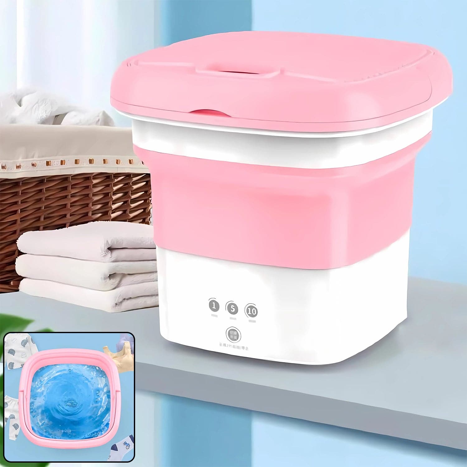 Mini Foldable Washing Machine thumbnail 1