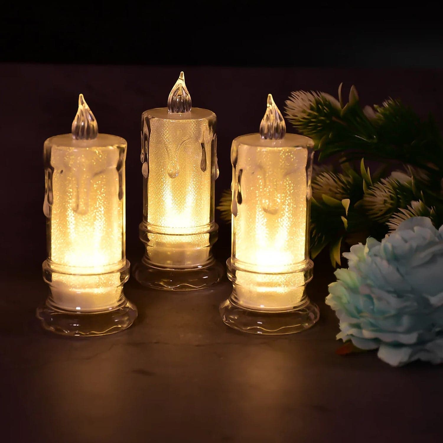 LED Tea Light Candle for Christmas, Festival, Candles, Diwali (1 Pc) thumbnail 4