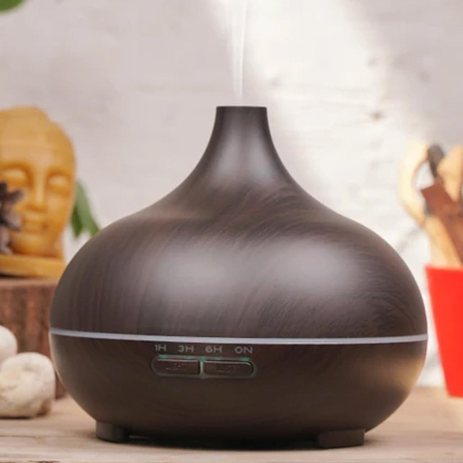 Aromatherapy Humidifier with 7 Colourful LED Light Change (500 ML Capacity / Without Remote) thumbnail 7