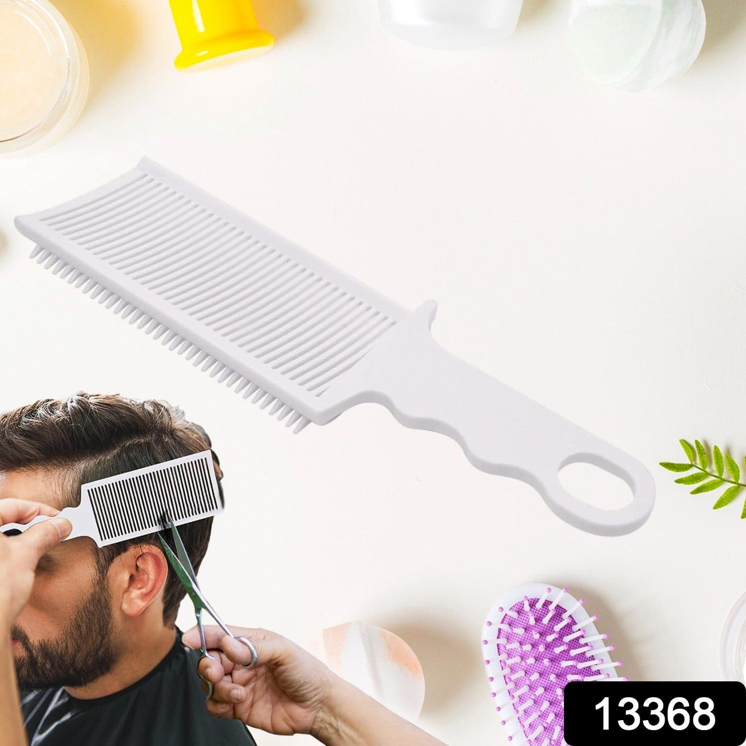 Ergonomic Flat Top Fading Clipper Comb Hair Care Styling | Brushes & Combs (1 Pc) thumbnail 2