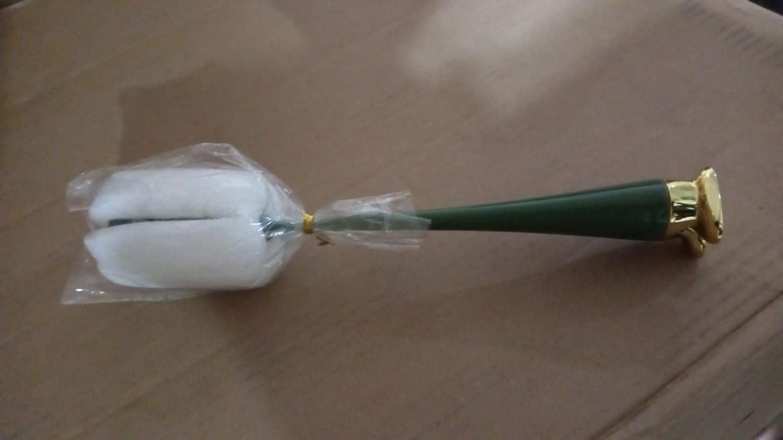 Multifunctional Silicone Bottle Cleaning Foam Brush with Plastic Long Handle (1 Pc) thumbnail 4
