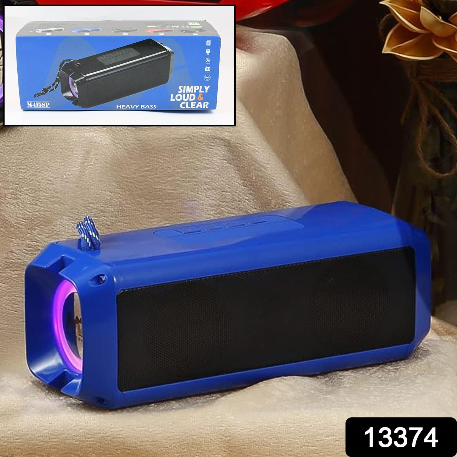 Portable Wireless Rechargeable Speaker Bluetooth Speaker (1 Pc) thumbnail 2