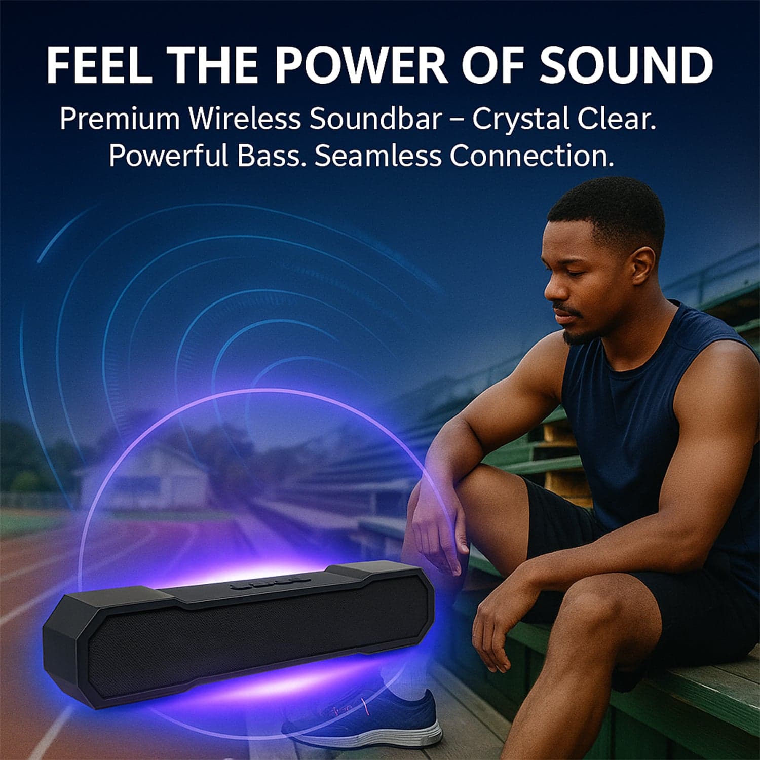 3D Sound Wireless Bluetooth Speaker (1 Pc) thumbnail 8
