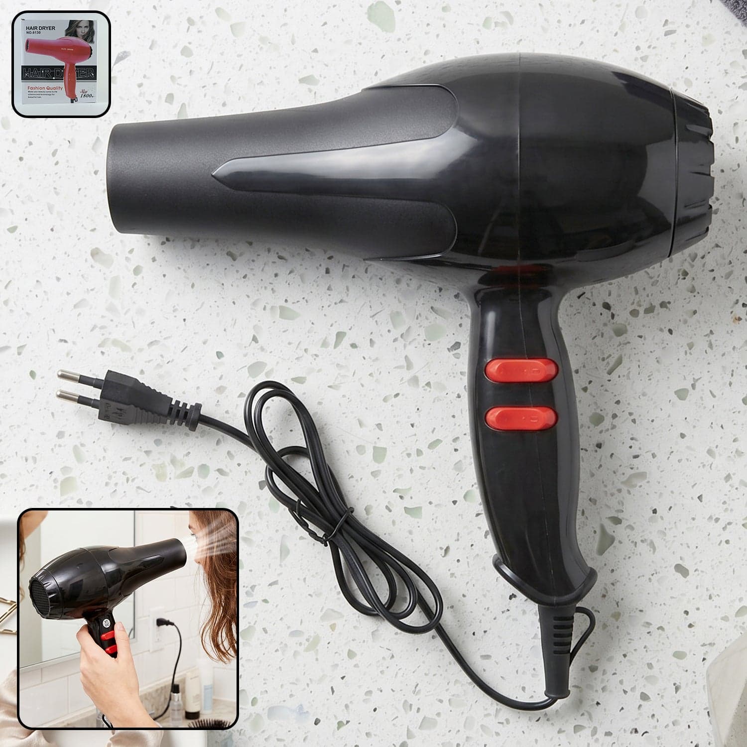 Portable Hair Dryer the Compact & Foldable for Travel Use thumbnail 1
