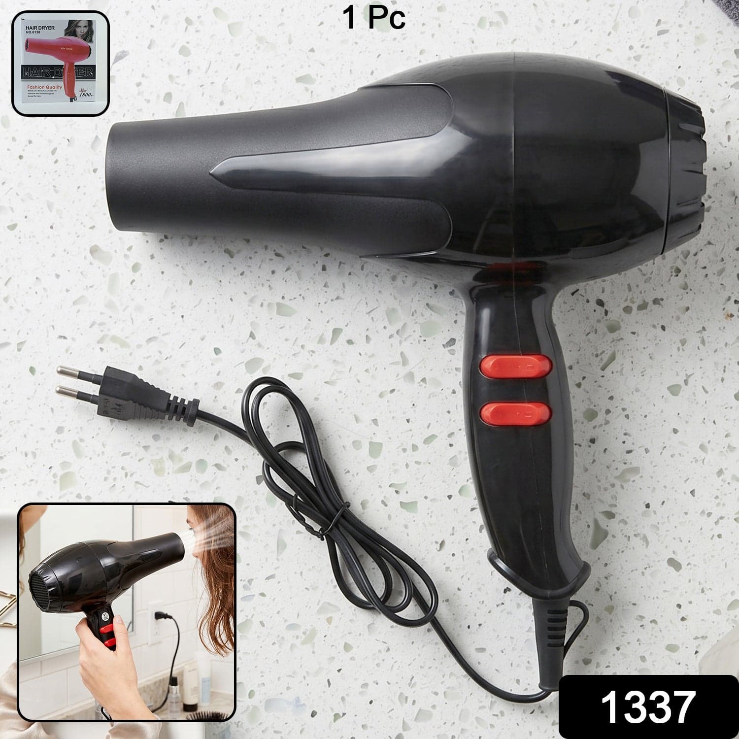 Portable Hair Dryer the Compact & Foldable for Travel Use thumbnail 2