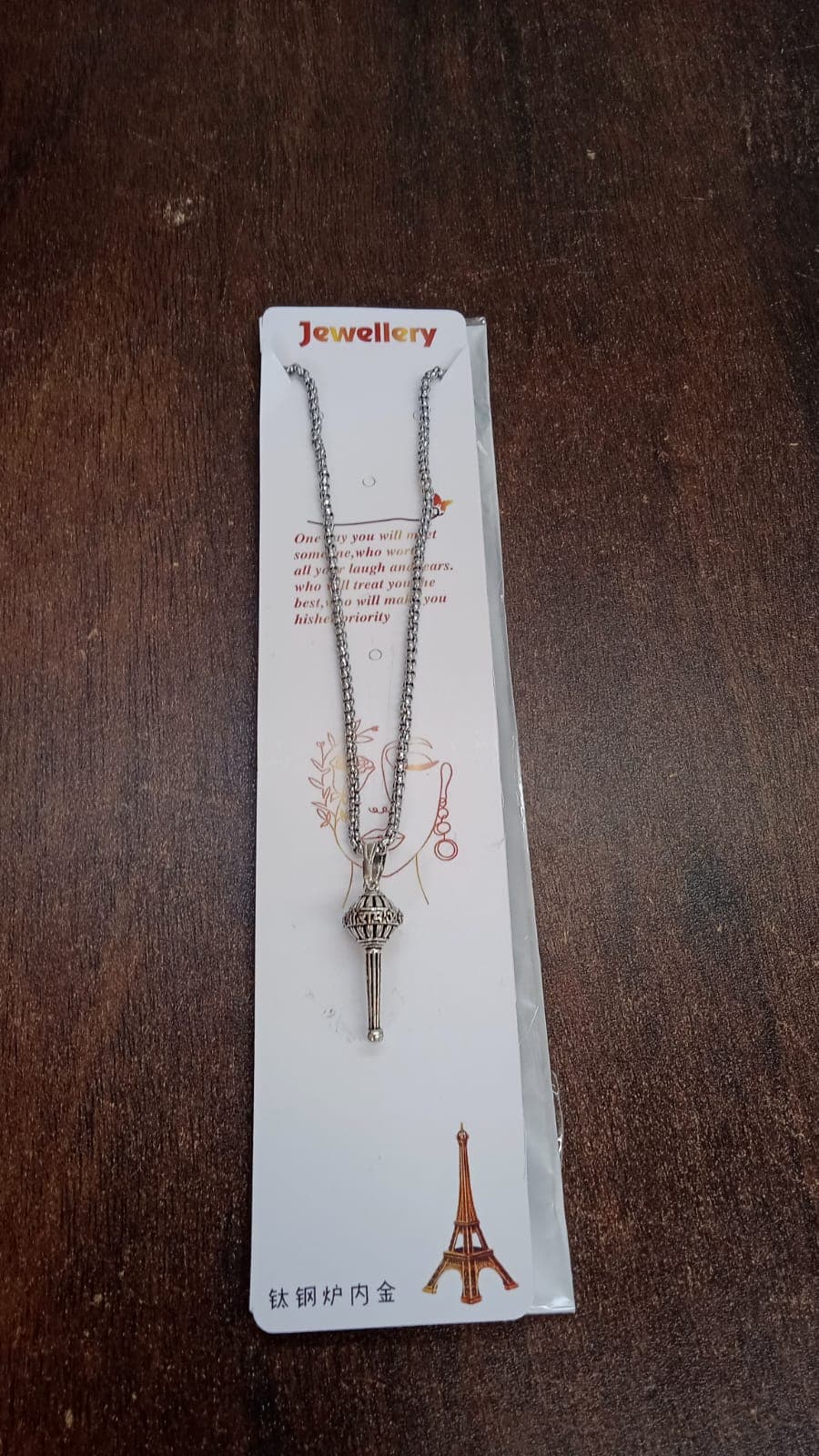 Silver Chain With Gada Pendant / Locket (1 Pc) thumbnail 8