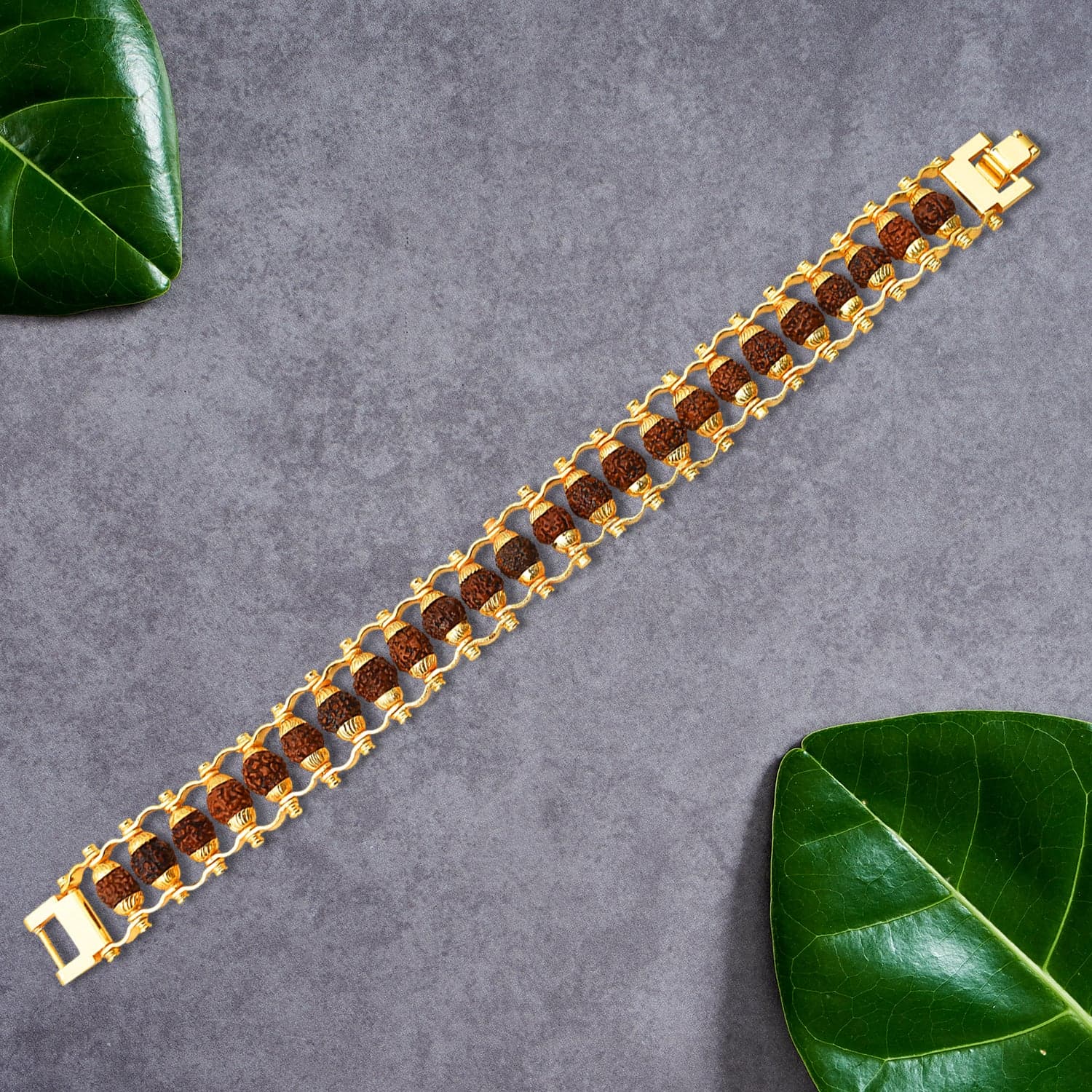 Golden Modern Rudraksha Bracelet (1 Pc) thumbnail 1