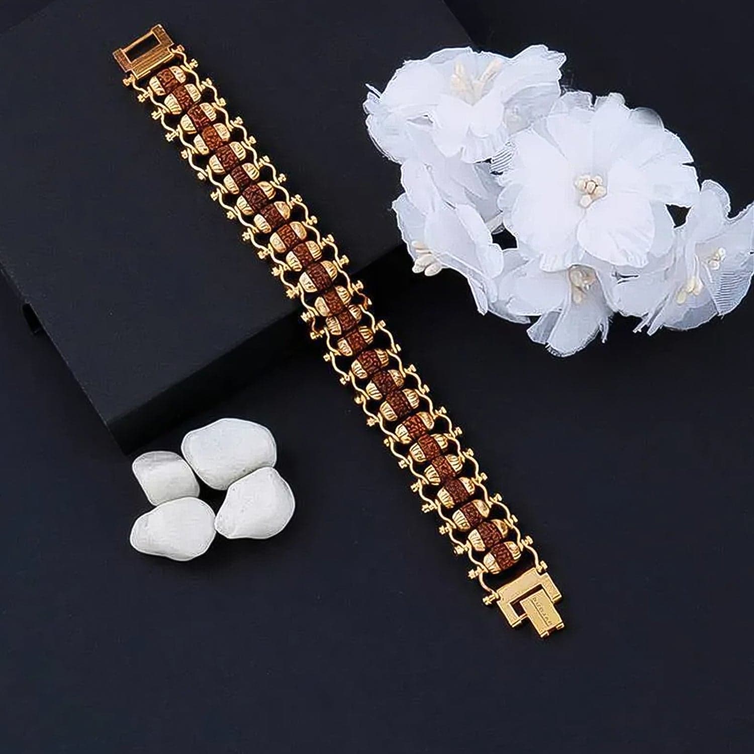 Golden Modern Rudraksha Bracelet (1 Pc) thumbnail 4