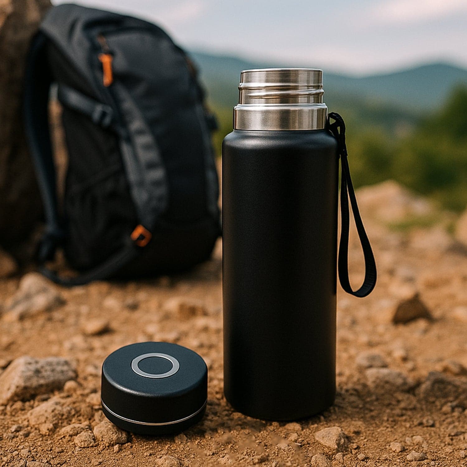 Double Stainless Steel Wall Flask Vacuum Insulated Water Bottle (800 ML) thumbnail 6