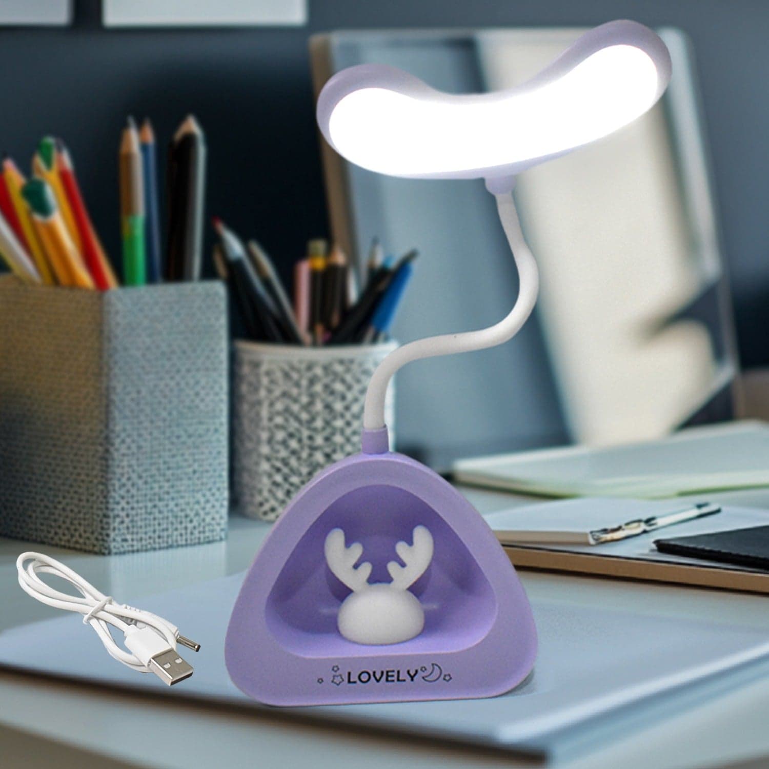 Cute Lovely LED Desk Light, LED Lamps Button Control (1 Pc) thumbnail 1