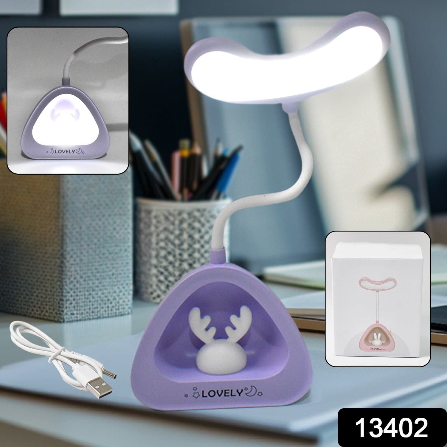 Cute Lovely LED Desk Light, LED Lamps Button Control (1 Pc) thumbnail 2
