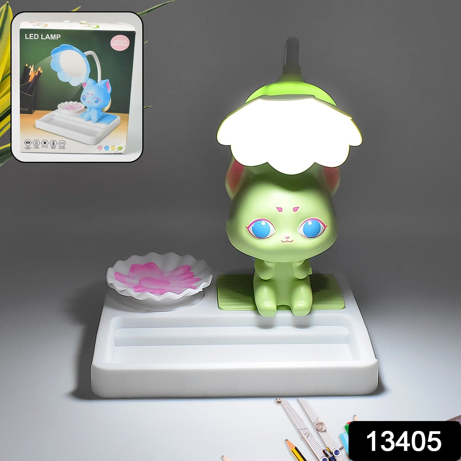 Cute Lovely Cartoon With Base LED Desk Light (1 Pc) thumbnail 2