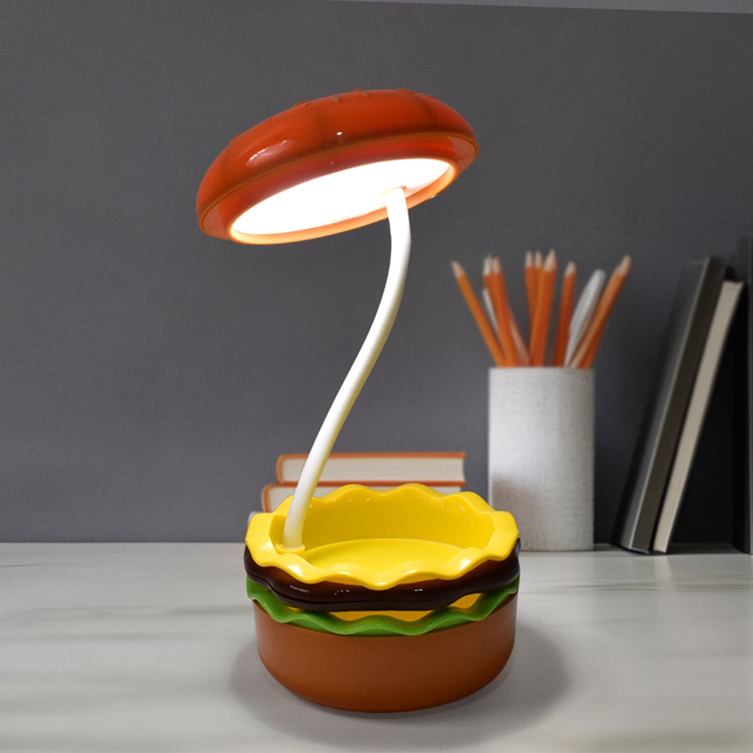 Burger Delight: Folding LED Night Lamp (1 Pc) thumbnail 1