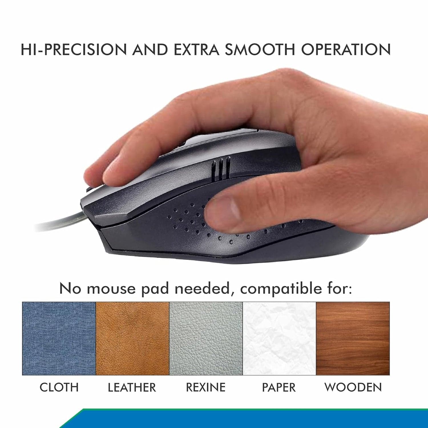 Computer / Laptop Wired Optical Mouse (1 Pc) thumbnail 3