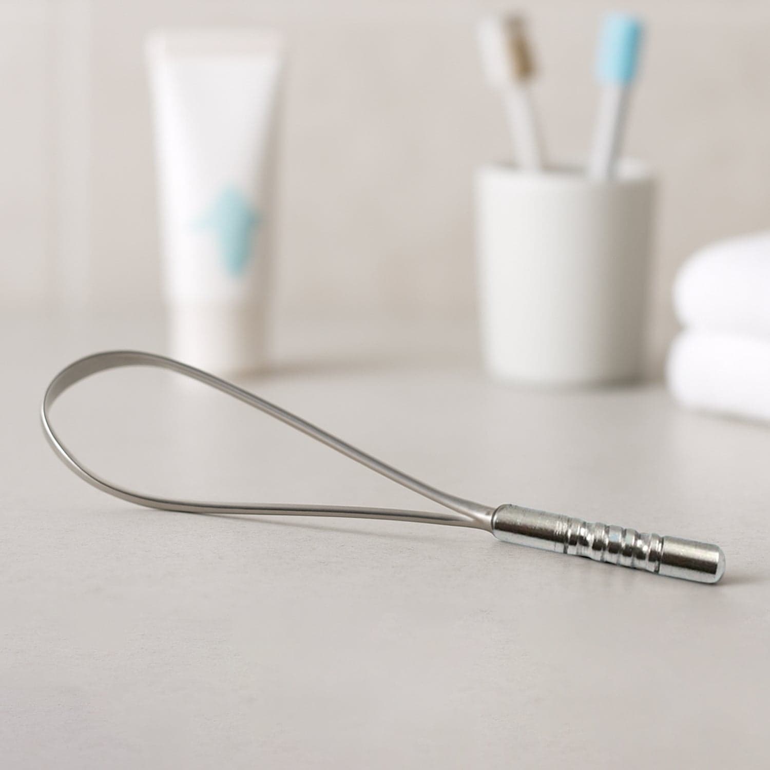 Steel Tongue Cleaner, Tongue Scraper (1 Pc) thumbnail 1
