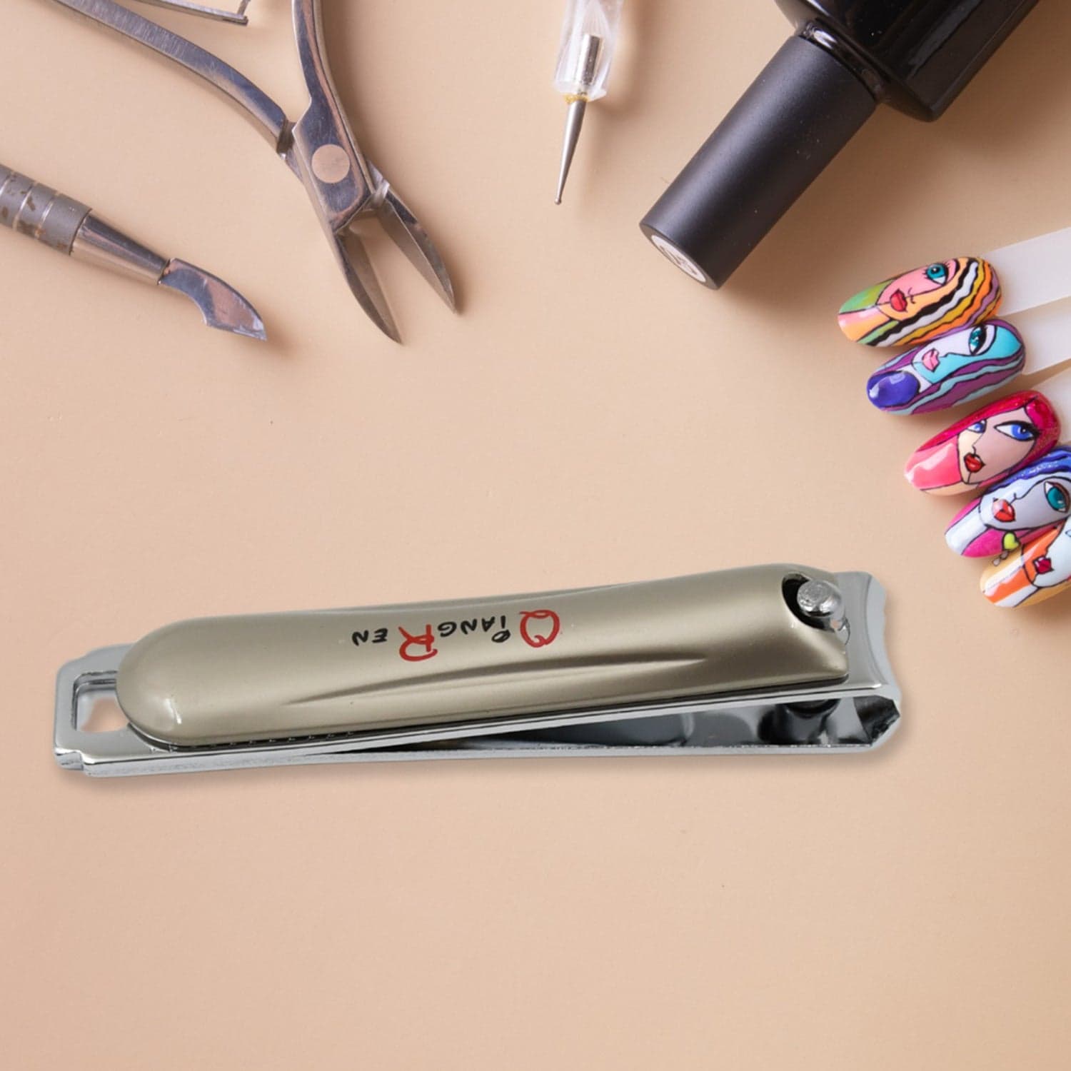 Stainless Steel Folding Portable Large Nail Clippers with Nail File (1 Pc) thumbnail 6