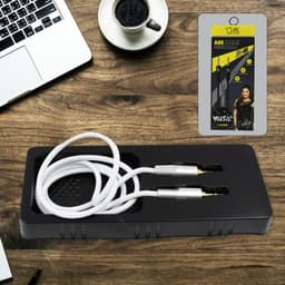 JK Aux Cable for Mobile and Tablet Home / Car Stereos & More (1 Pc / 1000MM)