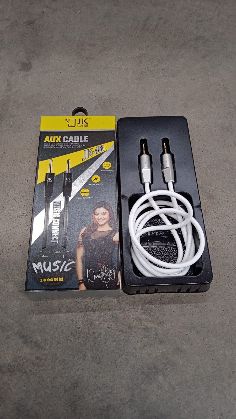 JK Aux Cable for Mobile and Tablet Home / Car Stereos & More (1 Pc / 1000MM) thumbnail 7
