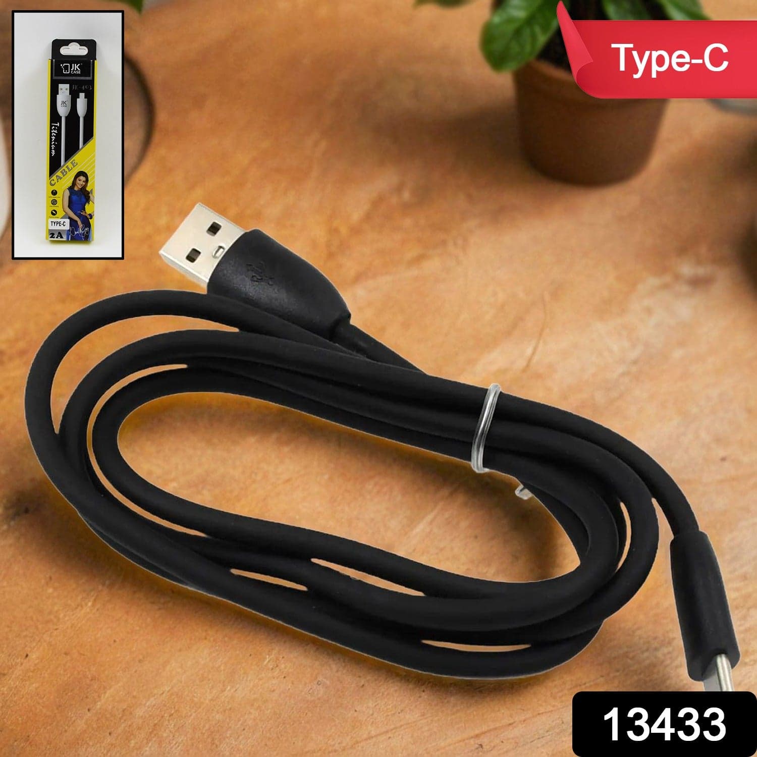 JK 2A Type C data cable Fast Charging, Data Transfer Cable (1 Pc) thumbnail 2