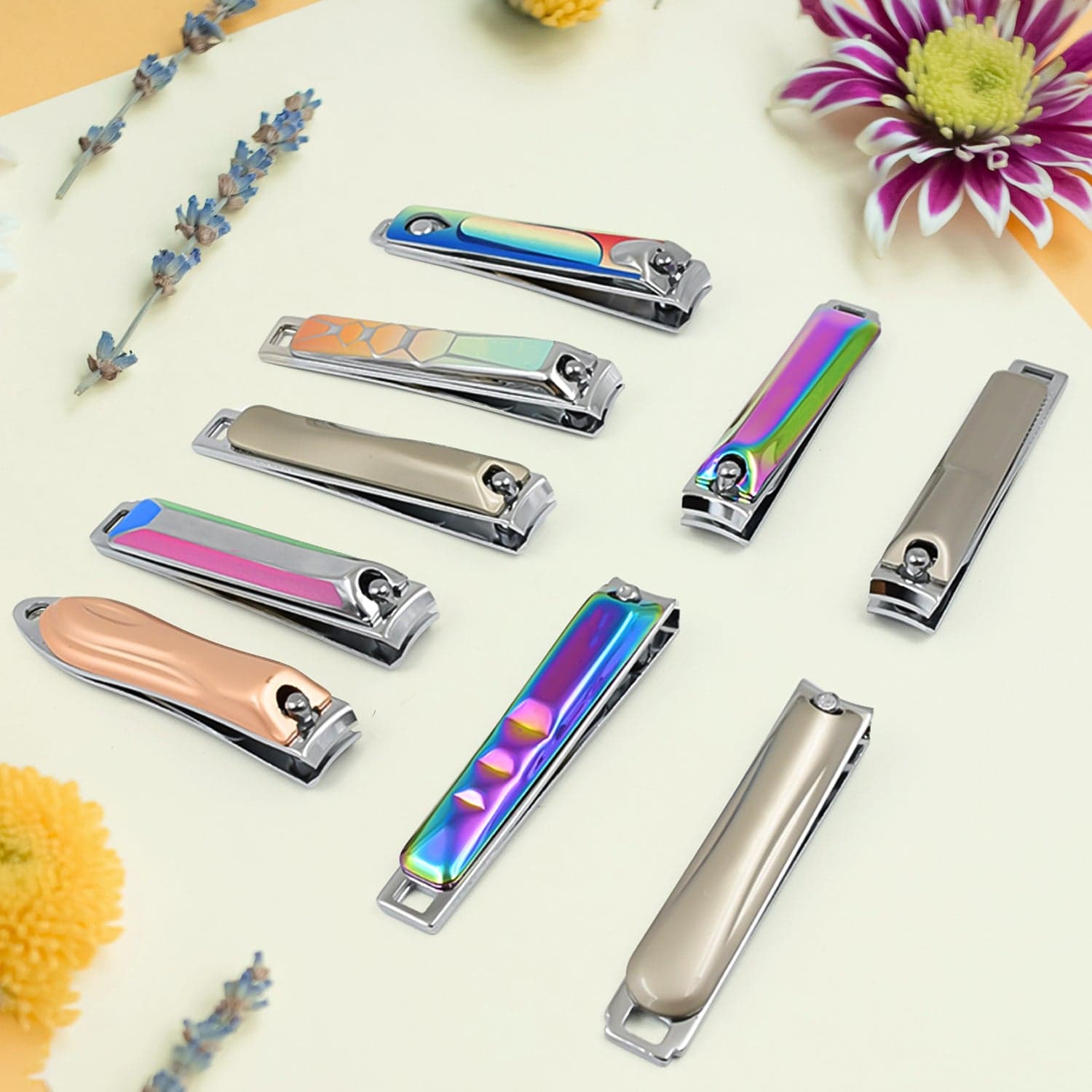 Stainless Steel Folding Portable Large Nail Clippers with Nail File (1 Pc / Mix Design) thumbnail 1