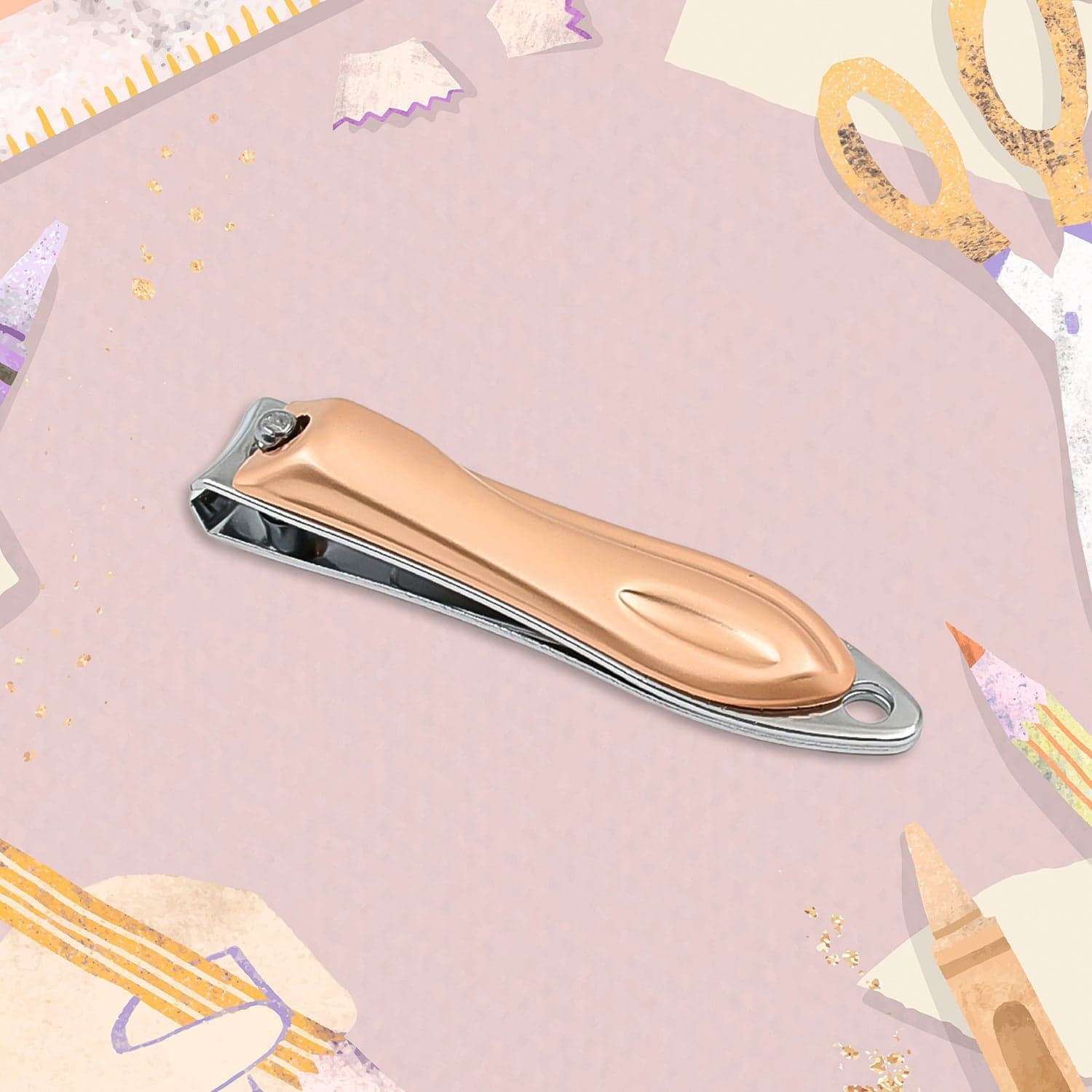 Stainless Steel Folding Portable Large Nail Clippers with Nail File (1 Pc / Mix Design) thumbnail 11