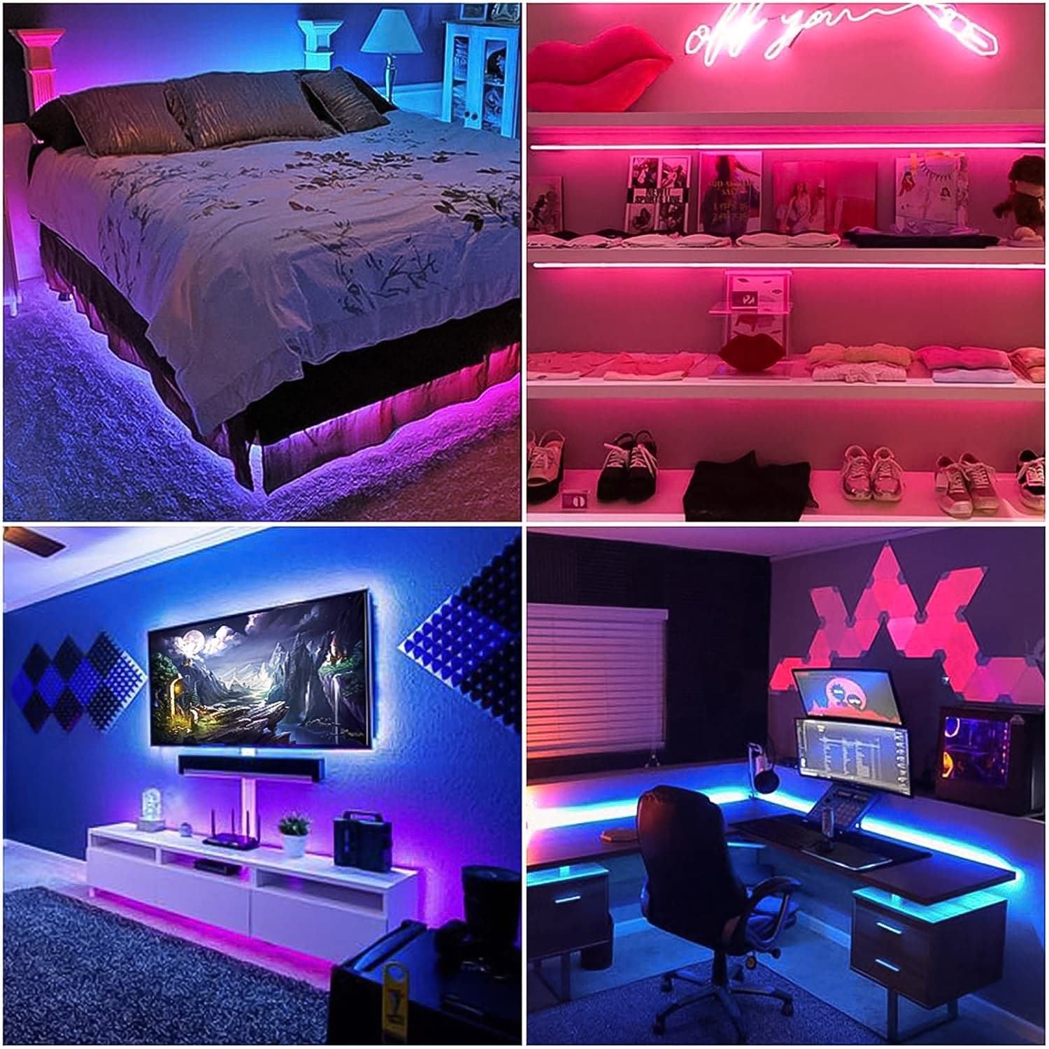 3M RGB LED Strip Lights, LED Mood Lights (1 Set) thumbnail 1