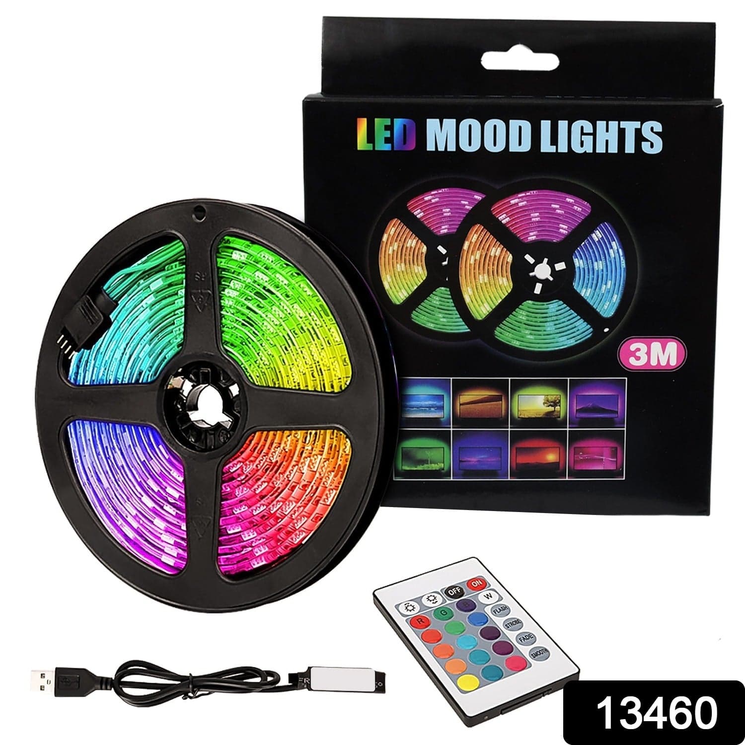 3M RGB LED Strip Lights, LED Mood Lights (1 Set) thumbnail 2