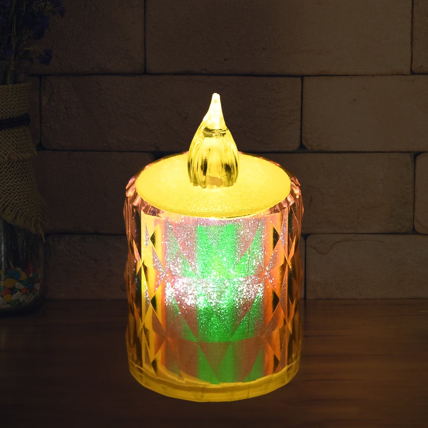 24 Pc Flameless And Smokeless Decorative Melting Candles Led Tea Light Candle Flickering Electronic Candle ID-13467 thumbnail 3