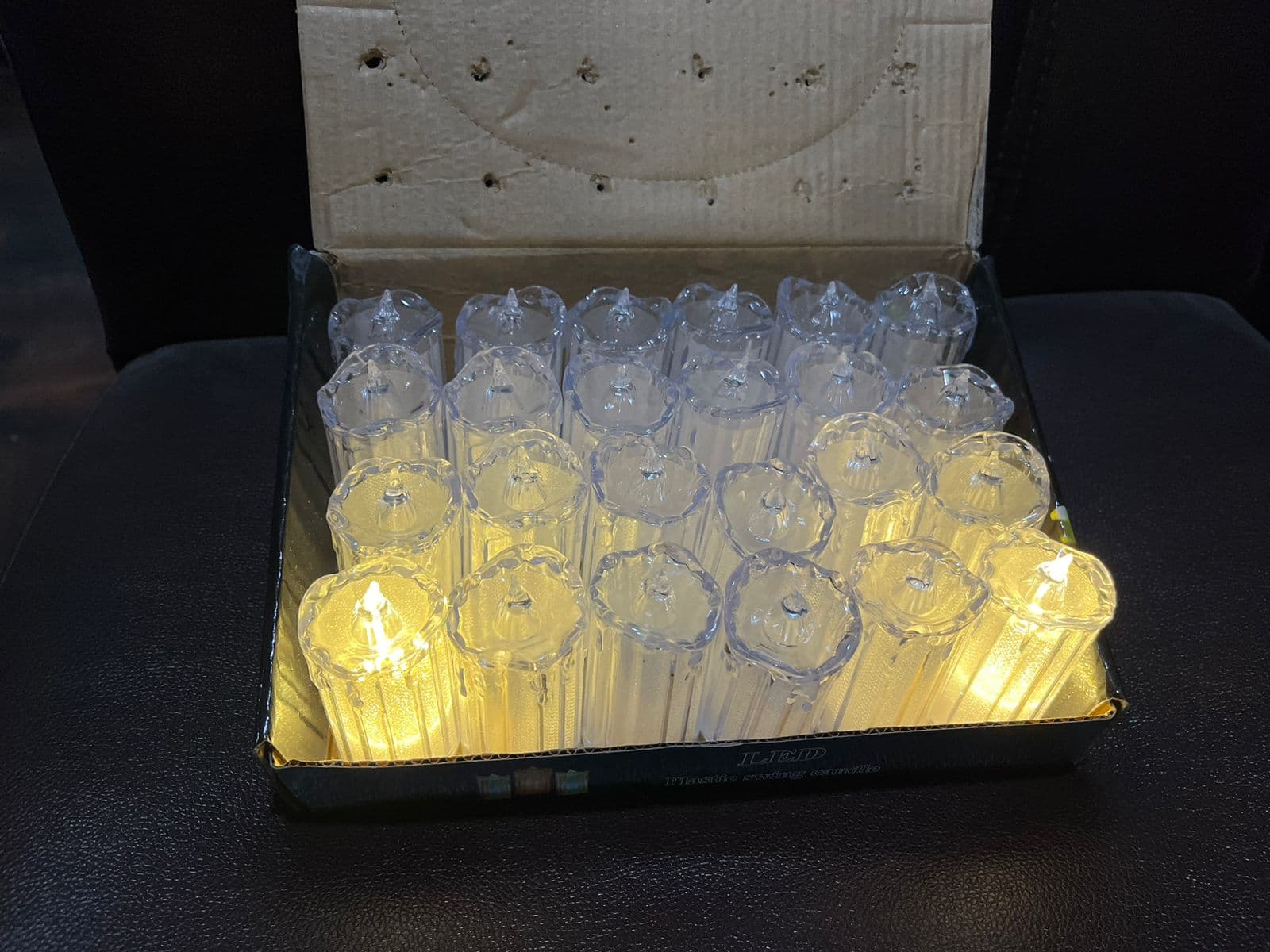 24 Pc Flameless And Smokeless Decorative Melting Candles Led Tea Light Candle Flickering Electronic Candle ID-13468 thumbnail 7
