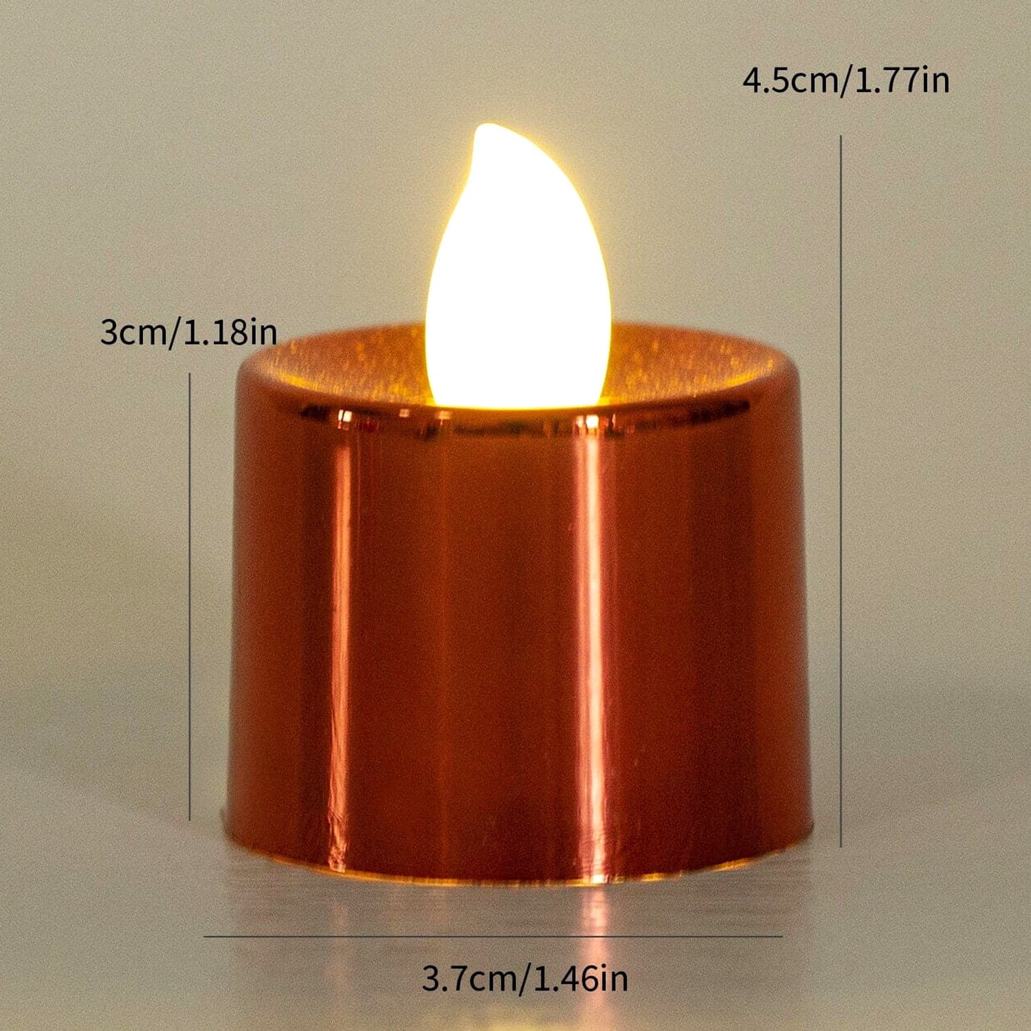 Electrical Candles Diya Led Tea Light, Plastic Candle Light Candle Candle, Diwali (24 Pc Set) thumbnail 4