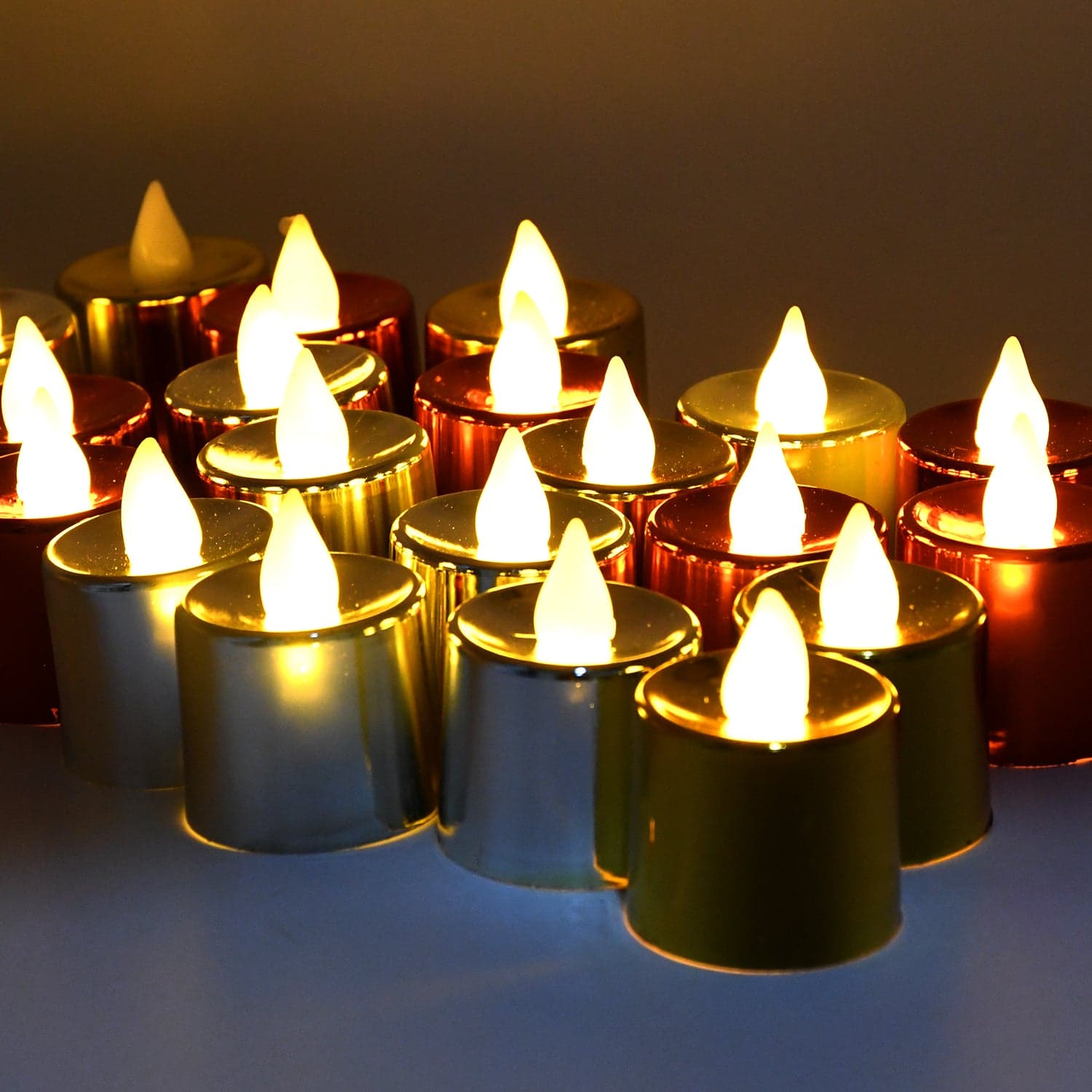 Electrical Candles Diya Led Tea Light, Plastic Candle Light Candle Candle, Diwali (24 Pc Set) thumbnail 6