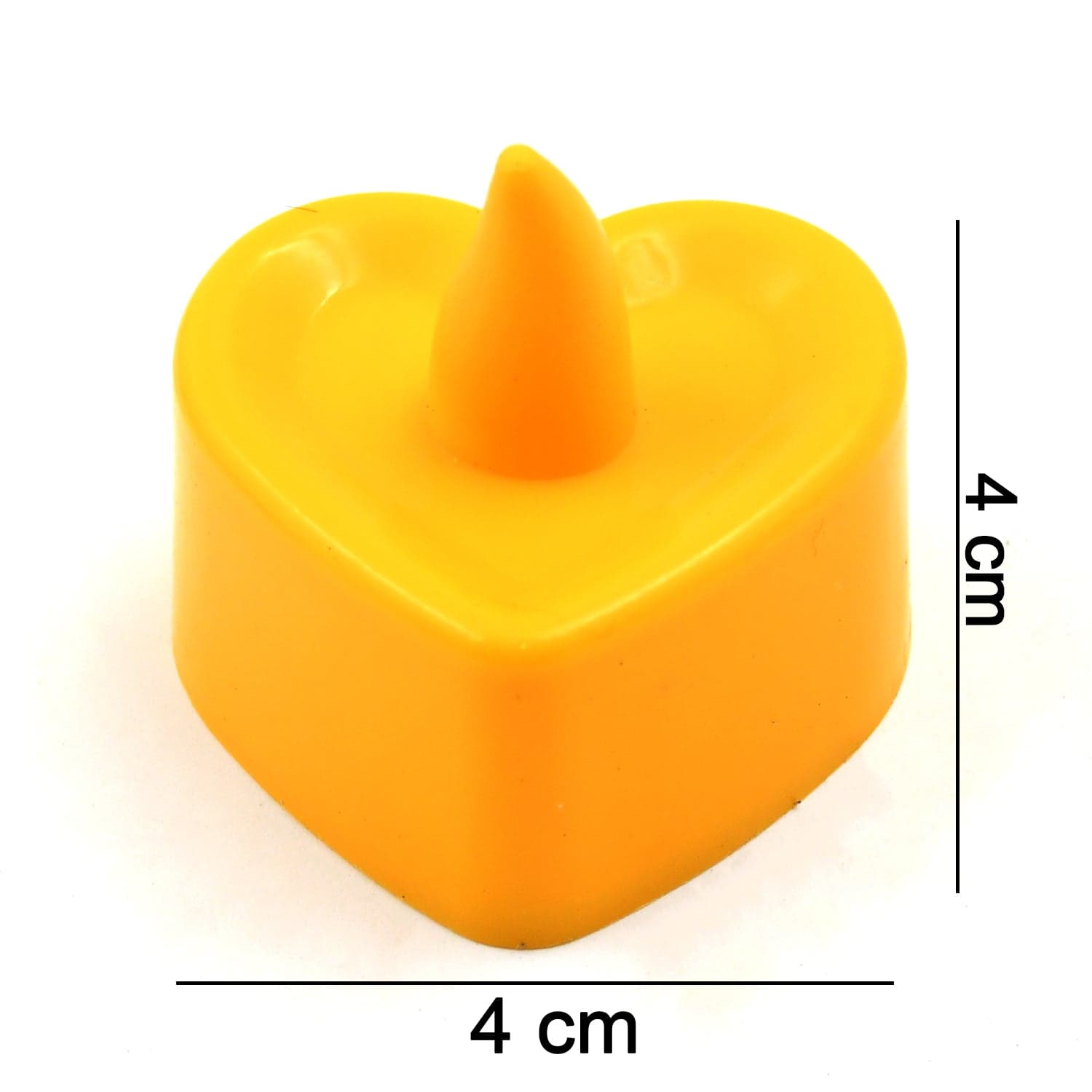 Heart Shape Battery Operated Tea Light Led Candles, For Decoration Use, Diwali (24 Pc Set) thumbnail 5